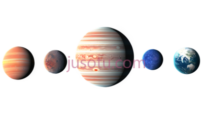 土星,木星,水星,条纹状,带环行星,蓝色, PNG