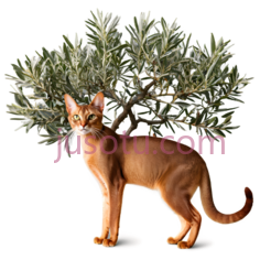 猫,橄榄树PNG