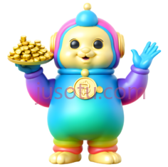 卡通人物,可爱,蓝色,紫色,黄色PNG