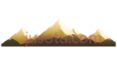 山脉,插画,金色PNG