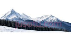 雪山,自然风光,白色,蓝色PNG