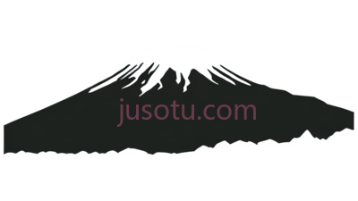富士山,白色,灰色, PNG