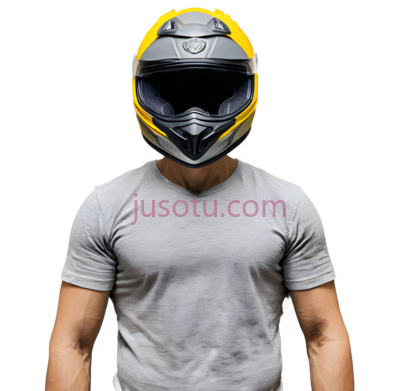 头盔,运动风,黄色,黑色, PNG