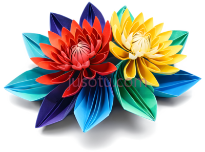 菊花,折纸,折痕, PNG