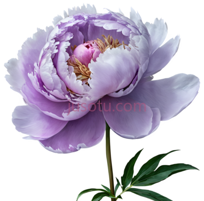 紫色牡丹花, PNG