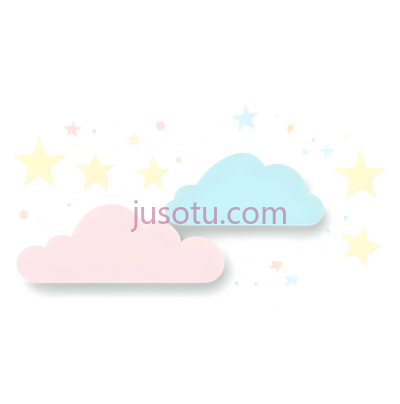 卡通,云,星星, PNG