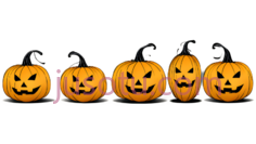 南瓜灯,万圣节雕刻,橙色PNG