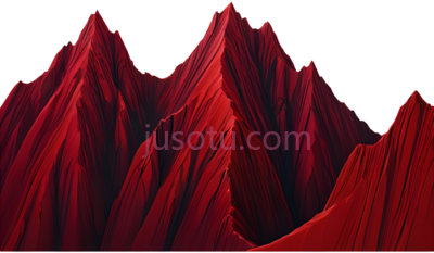 山脉,抽象,红色, PNG