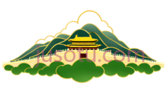 长城,卡通,绿色PNG