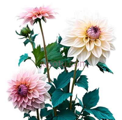 菊花,插画,粉色,白色, PNG