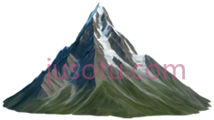 山峰,插画,绿色,白色,灰色PNG