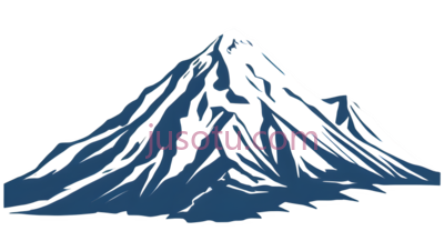 山峰,卡通,白色,蓝色, PNG