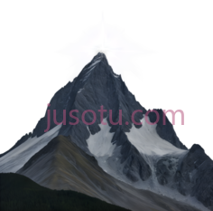 山,灰色, PNG