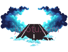 道路,抽象,蓝色PNG