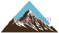 山峰,插画,蓝色,白色,棕色PNG