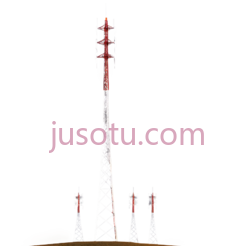铁塔,现代,红色,白色PNG