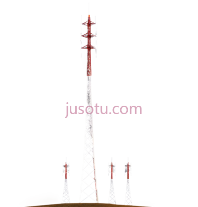 铁塔,现代,红色,白色, PNG