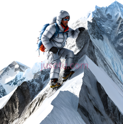 登山者,现代数字,白色,灰色,红色, PNG