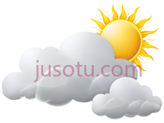 云朵,太阳,卡通,白色,黄色PNG