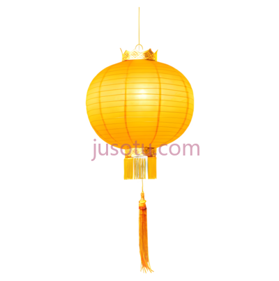 灯笼,中式,黄色, PNG