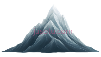 冰山,插画,蓝色,白色, PNG