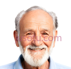 老人,休闲,蓝色衬衫PNG