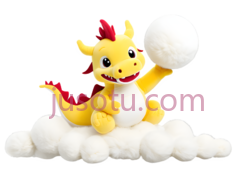 卡通龙,可爱,黄色PNG