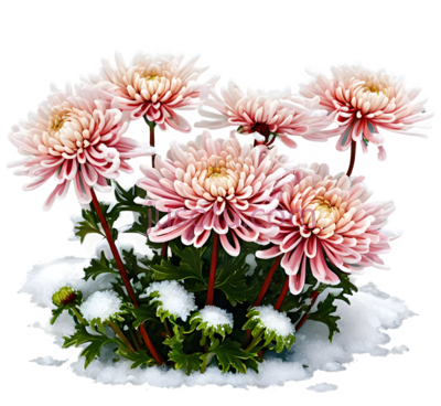 菊花,插画,粉色, PNG