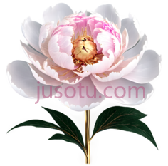 牡丹,卡通,粉色, PNG