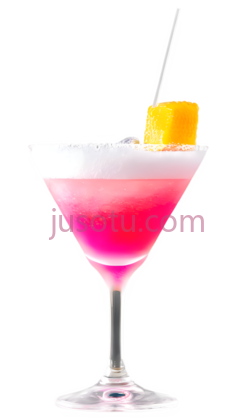 鸡尾酒,经典马蒂尼杯,粉色PNG