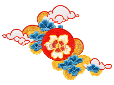 云朵,刺绣, PNG