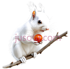 白松鼠,卡通,白色PNG