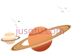 鸟,土星,木星,卡通,红色,黄色PNG