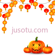 灯笼,南瓜灯,中式,万圣节,橙色PNG