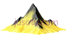山峰,抽象,黄色PNG
