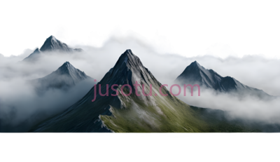 山脉,雾气, PNG