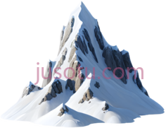 山峰,3D渲染,白色,灰色PNG
