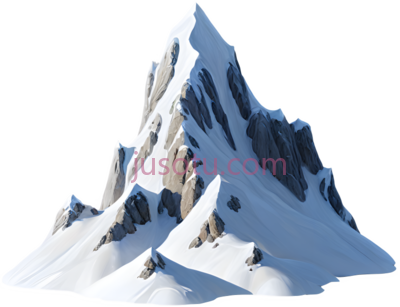 山峰,3D渲染,白色,灰色, PNG