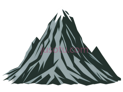 山峰,插画,白色,灰色, PNG