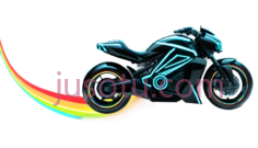 摩托车,未来主义,蓝色PNG