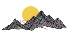 山峰,几何图形,灰色,粉色PNG