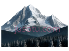 雪山,自然风光,白色,蓝色PNG