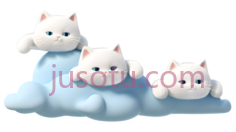 猫咪摆件,卡通,白色PNG
