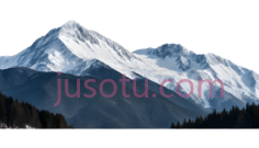 雪山,自然景观,白色,蓝色PNG