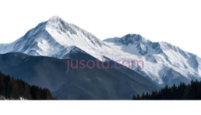 雪山,自然景观,白色,蓝色, PNG