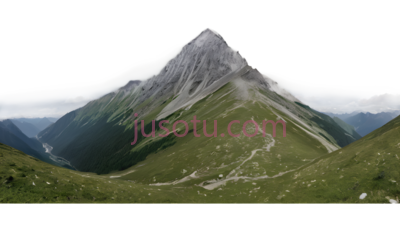 山峰,自然风光,绿色,灰色, PNG