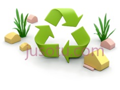 回收标志,绿色PNG