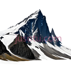 山峰,自然景观,白色,黑色PNG