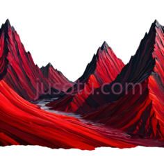 山脉,抽象,红色PNG