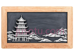 塔,手绘,白色PNG